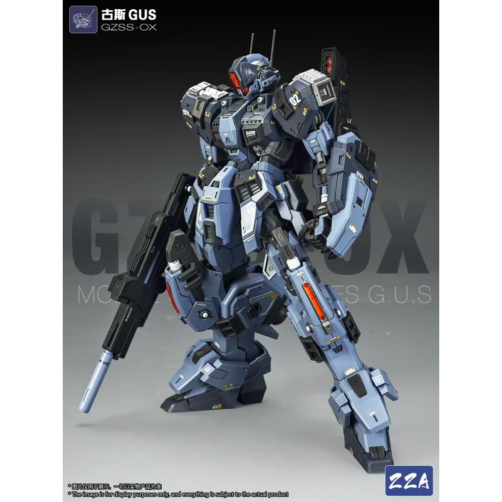 [มีจําหน่าย] ZZA 1/100 GZSS-OX GUS Assembly Model (มีเอฟเฟกต์, รูปลอกน้ํา, นักวิ่งใส)
