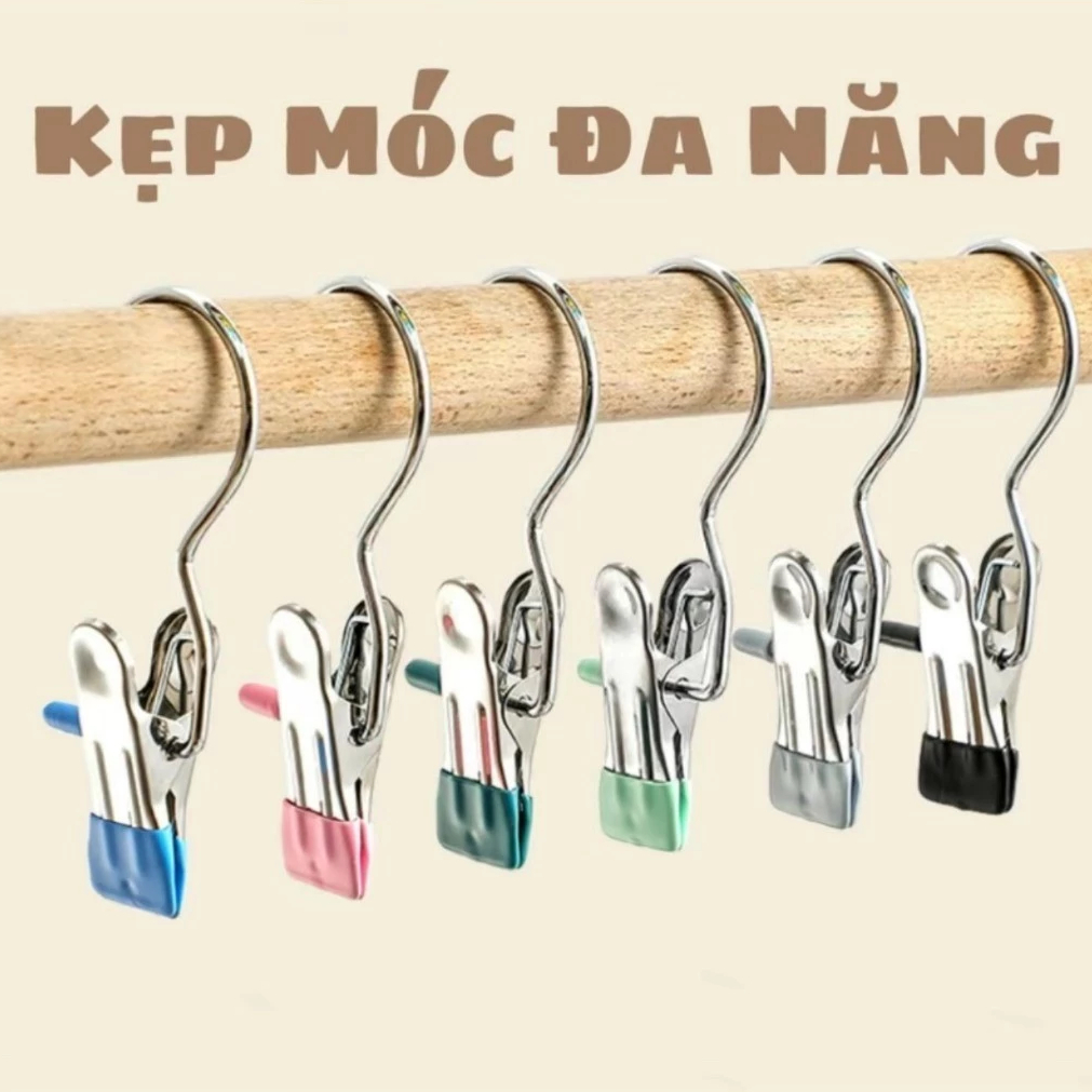 [มูลค่าสูงสุด] ตะขอหนีบเดี่ยว LS1-0657-688 วัสดุสแตนเลสมัลติฟังก์ชั่นพร้อมหัวซิลิโคนกันลื่น