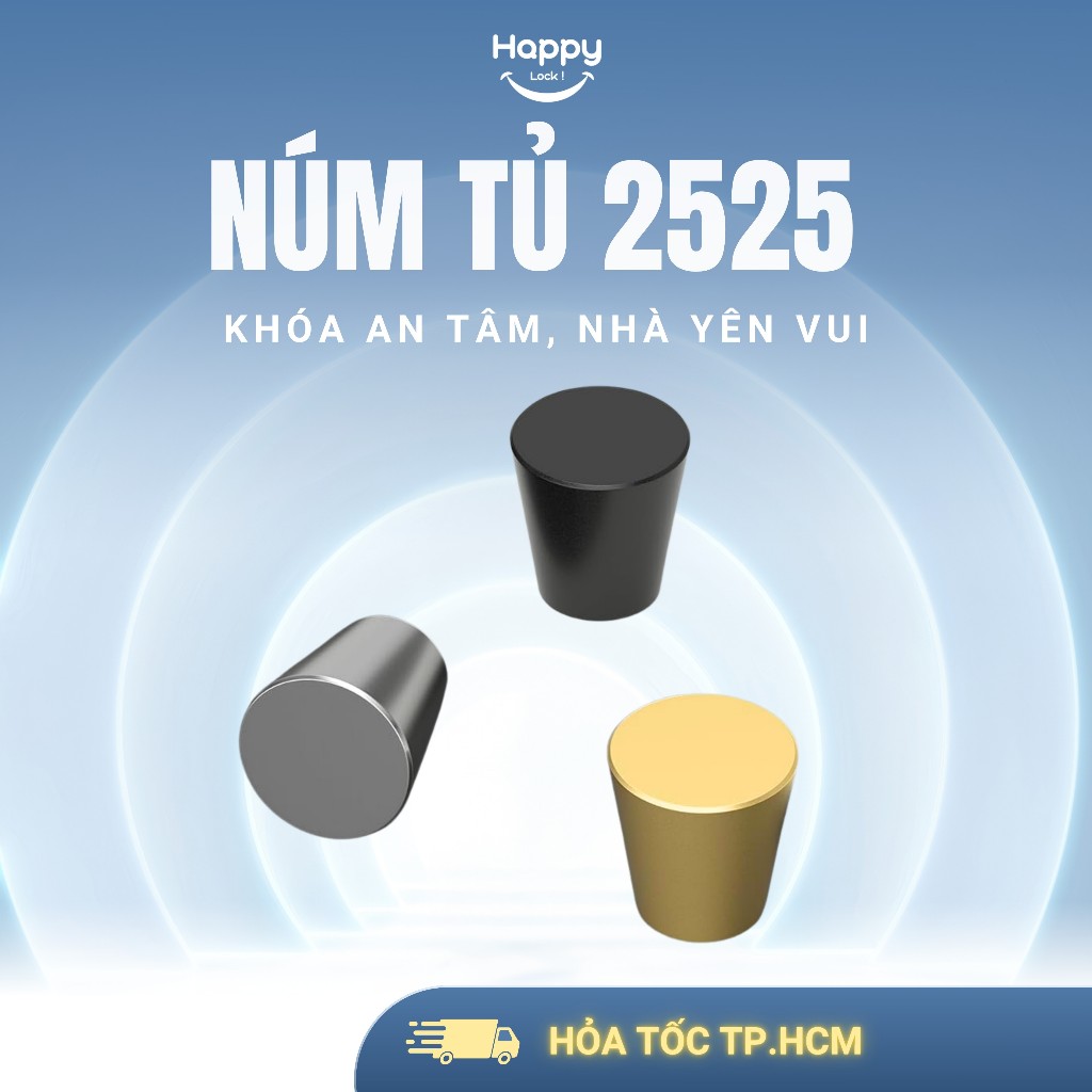 [NT25] BELT ROUND CABINET KNOBS - CABINET HANDLES 25x25 (เหลือง/ดํา)