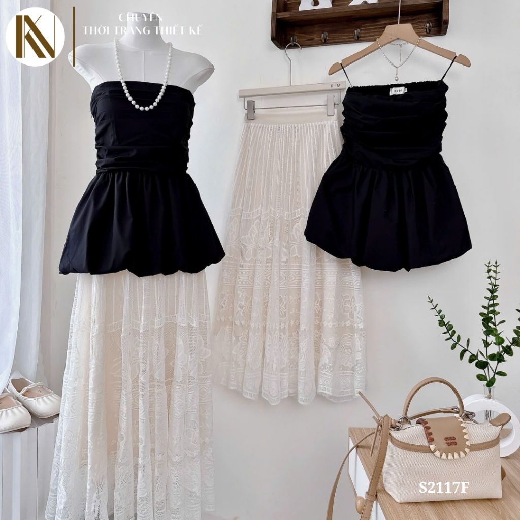 B59 _ PUMPKIN BRA SET WITH LACE SKIRT