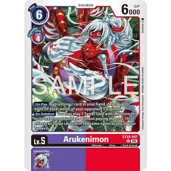 Digimon Card Code EX10-047 - Arukenimon - Digimon - Uncommon