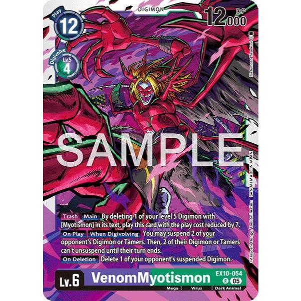 Digimon Card Code EX10-054 - VenomMyotismon - Digimon - Rare