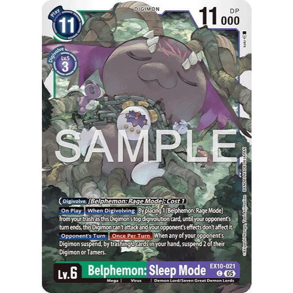 Digimon Card Code EX10-021 - Belphemon: Sleep Mode - Digimon - Common