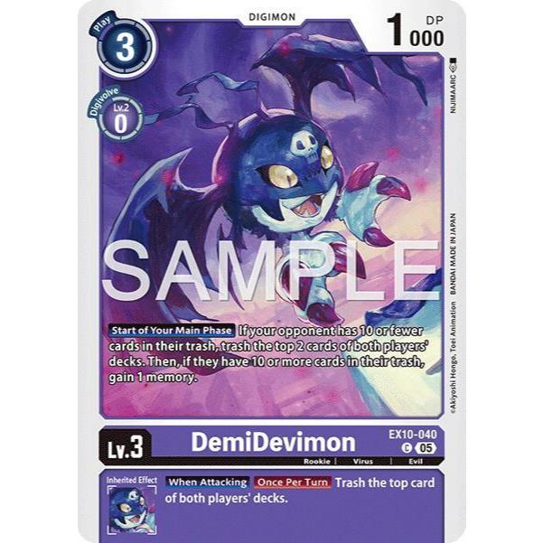 Digimon Card Code EX10-040 - DemiDevmon - Digimon - Common