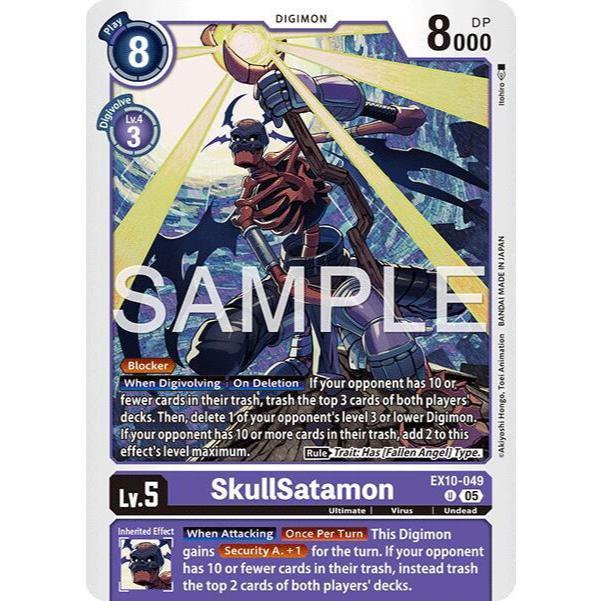 Digimon Card Code EX10-049 - SkullSatamon - Digimon - Uncommon