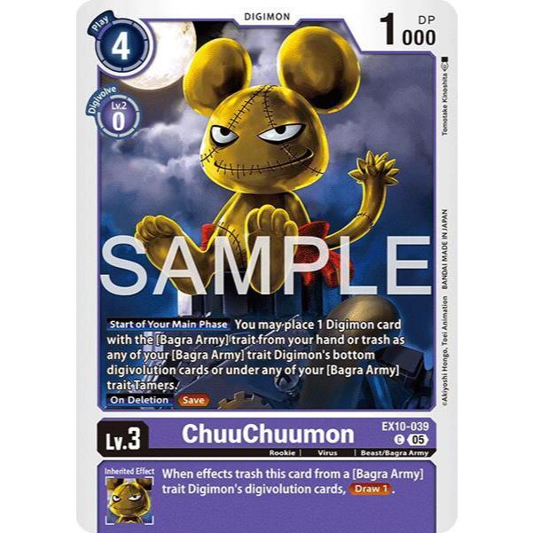Digimon Card Code EX10-039 - ChuuChuumon - Digimon - Common