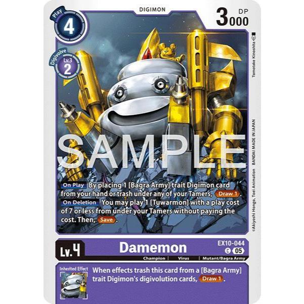 Digimon Card Code EX10-044 - Damemon - Digimon - Common