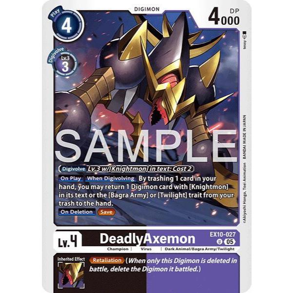 Digimon Card Code EX10-027 - DeadlyAxemon - Digimon - Uncommon