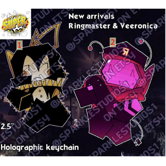Roblox Forsaken UPCOMING survivors พวงกุญแจ Veeronica และ Ringmaster