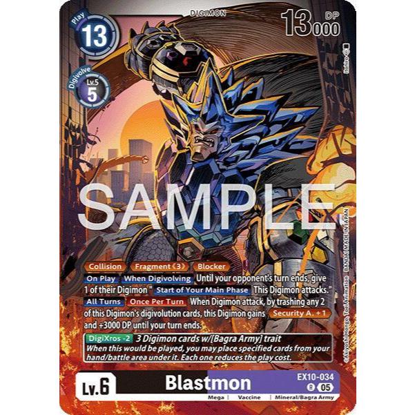 Digimon Card Code EX10-034 - Blastmon - Digimon - Rare