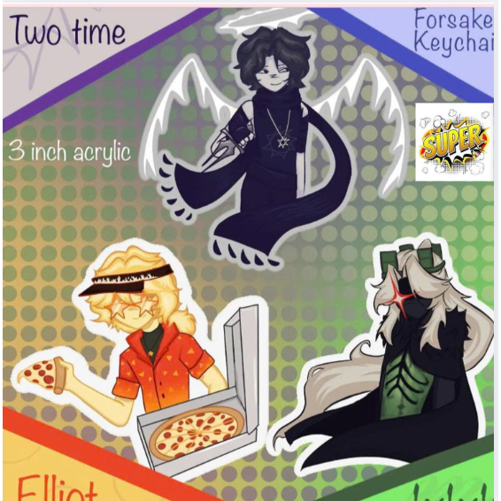 พวงกุญแจ Forsaken: Elliot สองเวลา 1x1x1x1 (ปลุกเสก)