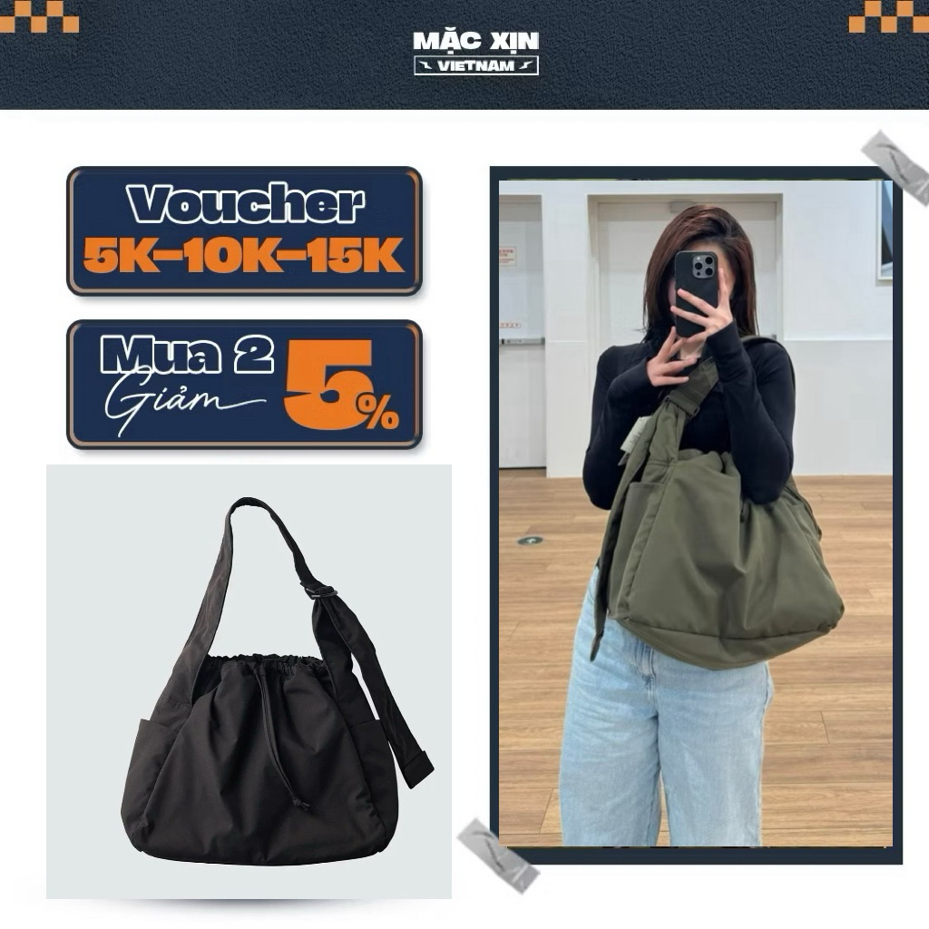 Uni.qlo Soft Puffy Shoulder Bag – นุ่ม น้ําหนักเบา กันน้ํา Hot Trend