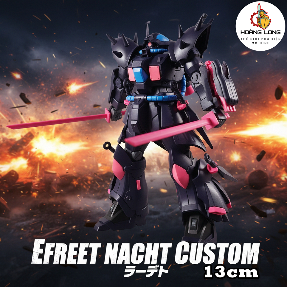 HGUC Efreet Nacht Custom 13cm อุปกรณ์ครบ ของแต่งพีซี โต๊ะเรียน โต๊ะทํางาน (Hang Long accessories)