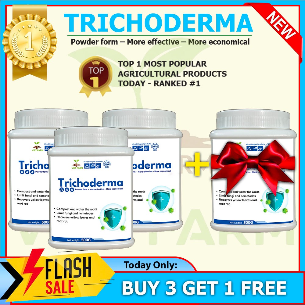 TRICHODERMA – [ซื้อ 3 แถม 1] - POWDER 500G - EFFECTIVE AND SAVING - PREVENT REGENERATIVE FUNGUS OVER