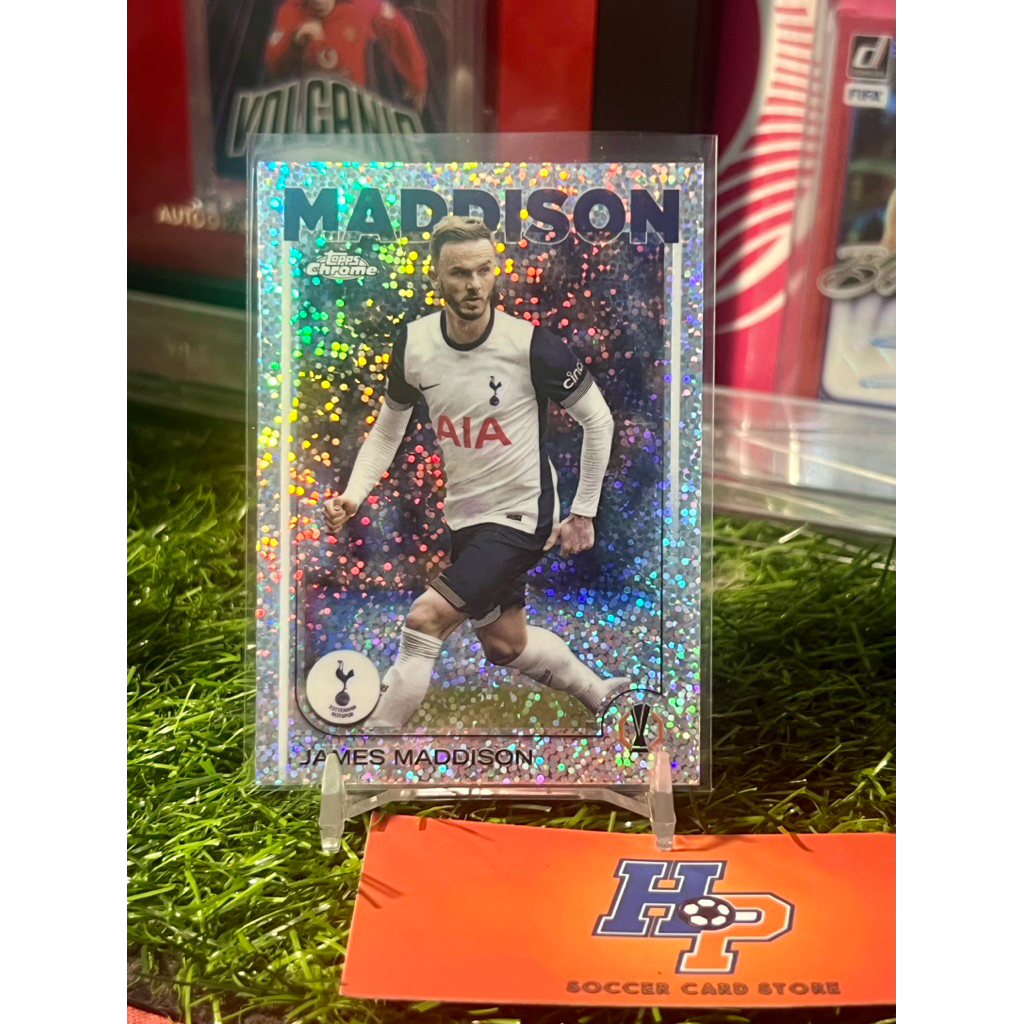 การ์ดฟุตบอล James Maddison Spackle Topps Chrome UCL 2024/25