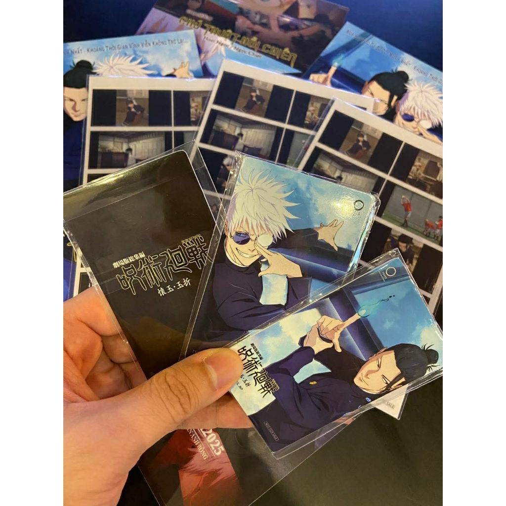 [ CGV + JUJUTSUKAISEN ] การ์ด GOJO MOVIE & GUTO MOVIE - โปสเตอร์ A3 ของ MOVIE JUJUTSUKAISEN WAR RECO