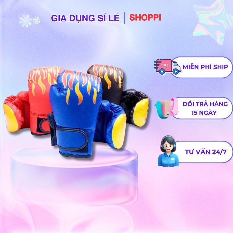 นวมชกมวยเด็กสําหรับศิลปะการต่อสู้แบบเปลวไฟสําหรับเด็ก 4-10 ปี | Shoppi