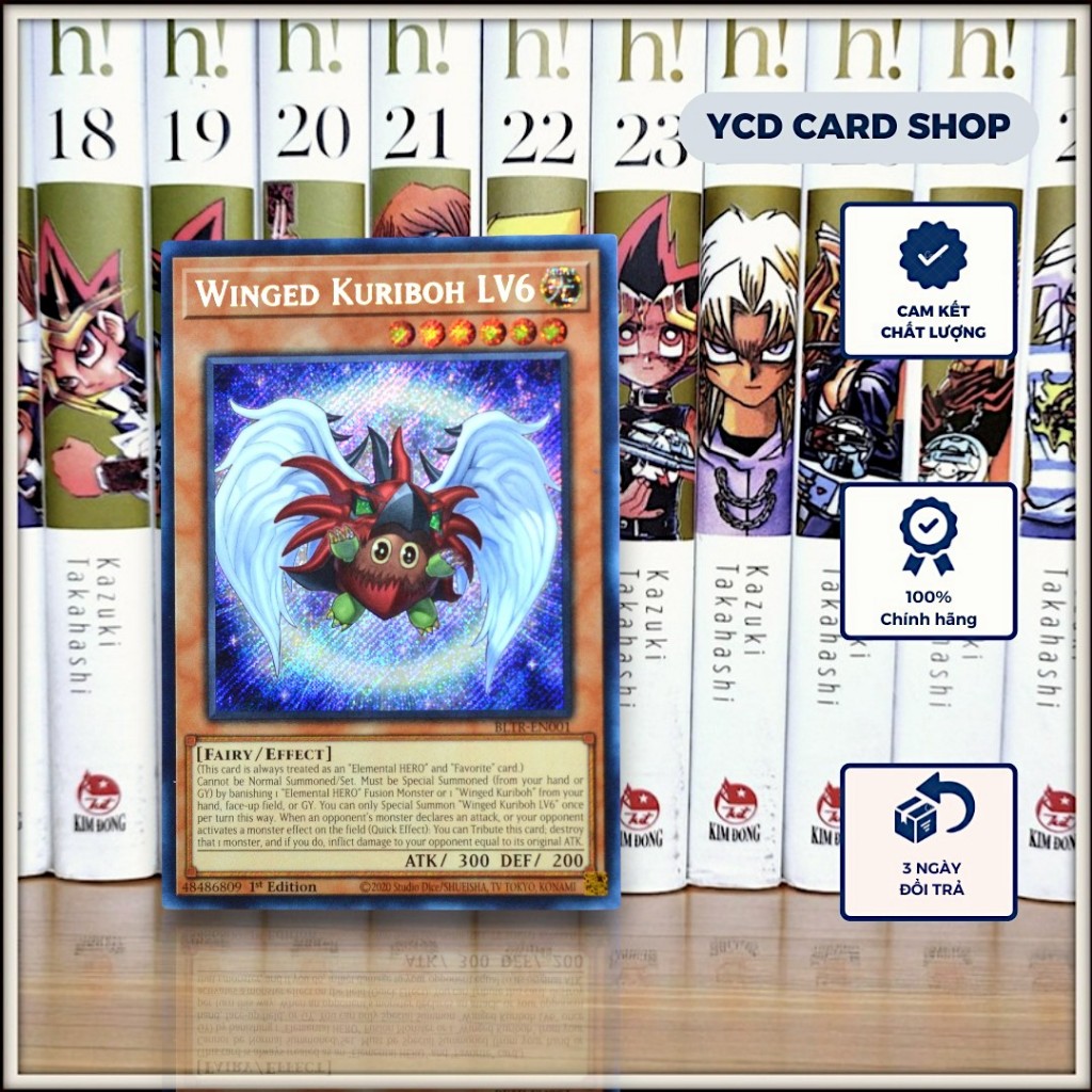 [YCDcardgame] การ์ด Yugioh ของแท้ Winged Kuriboh LV6 – Secret Rare