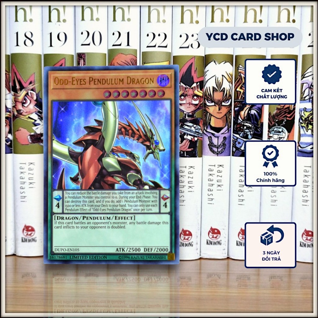 ของแท้ Yugioh Card Odd Eyes Pendulum Dragon (Alternate Art) - Ultra Rare