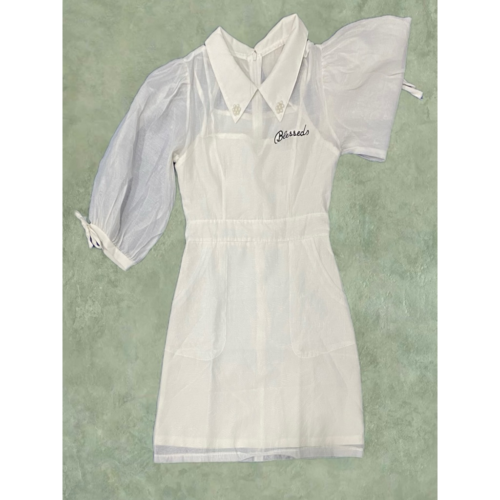 Pass Pass Pass Pass Pass Pass Pass Pass Pass Pass | Blesseds Miss Chiffon Dress | เมคุฟุกุ