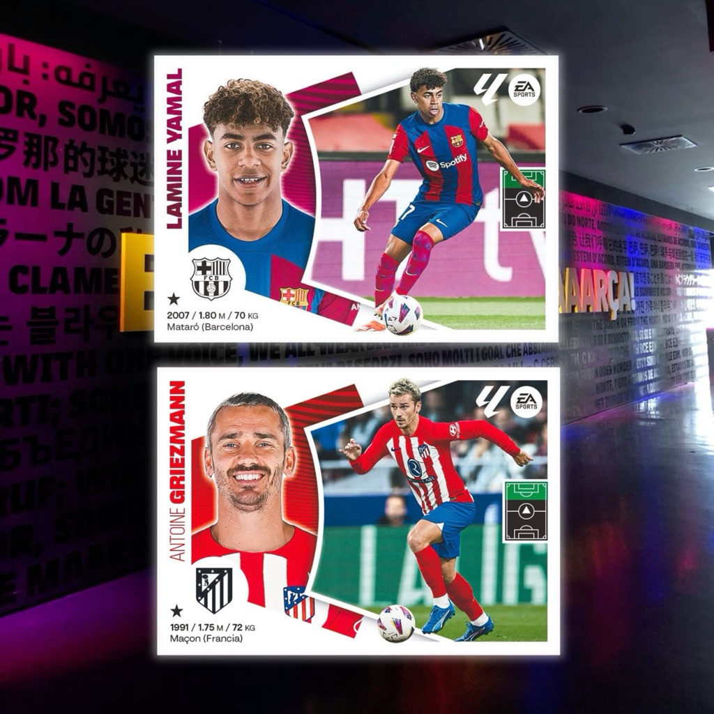 [การ์ดพิมพ์ลาย] การ์ดนักฟุตบอล Panini Laliga 24/25