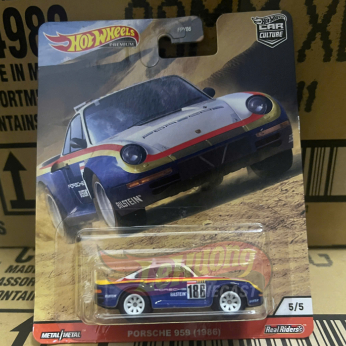 LeHuong Diecast - Hot Wheels Premium Porsche 959 (1986) Rally