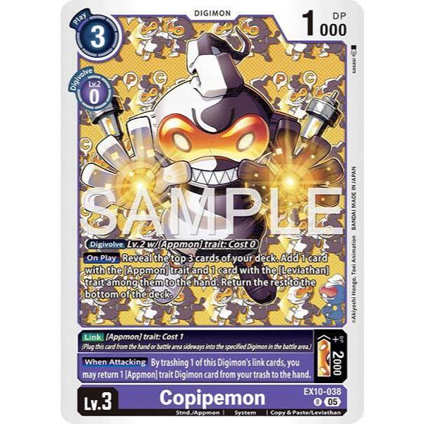 Digimon Card Code EX10-038 - Copipemon - Digimon - Rare