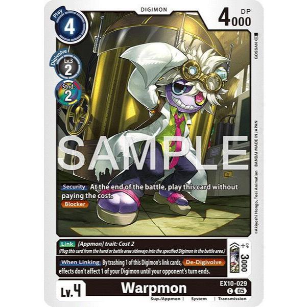 Digimon Card Code EX10-029 - Warpmon - Digimon - Common