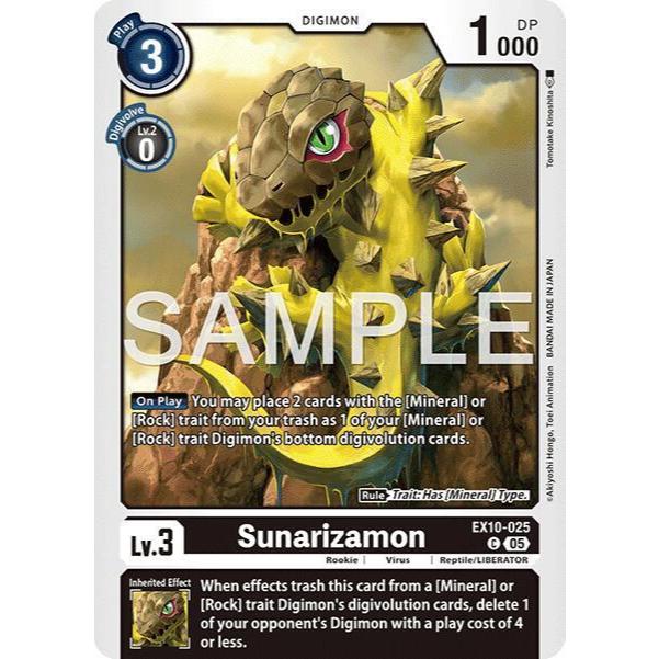 Digimon Card Code EX10-025 - Sunarizamon - Digimon - Common