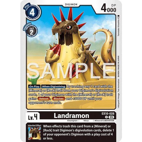 Digimon Card Code EX10-028 - Landramon - Digimon - Common