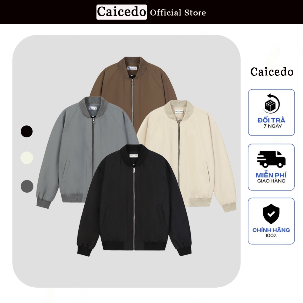 Caicedo Bomber เสื้อแจ็คเก็ตบอมเบอร์ป้องกันรังสียูวีกันน้ําสองชั้น