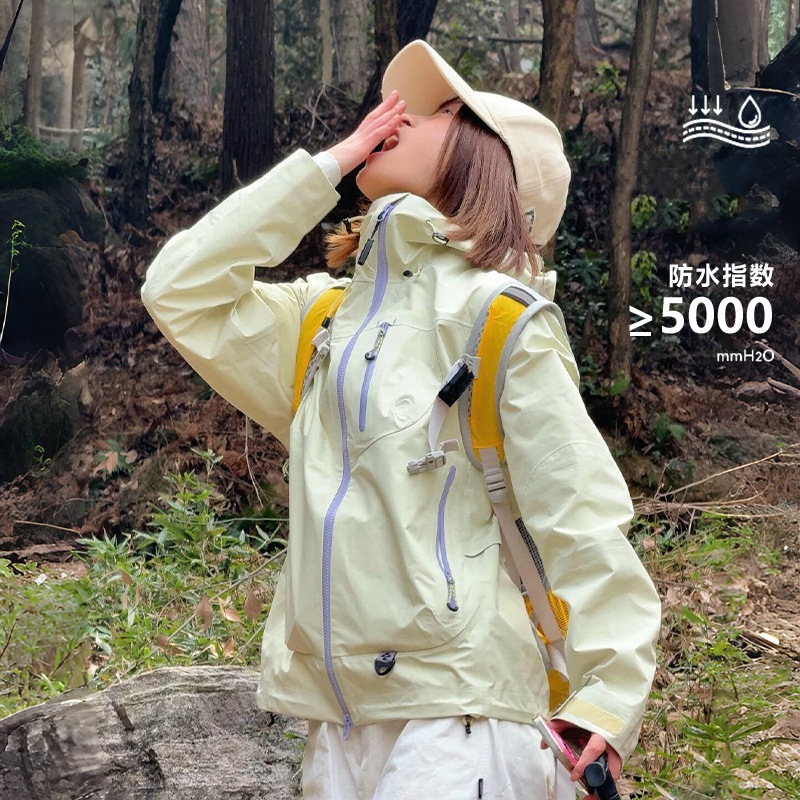 เสื้อแจ็คเก็ตกันลมและกันน้ําสําหรับผู้ชายและผู้หญิงเดินป่าปีนเขาและเดินทางกลางแจ้ง 7870