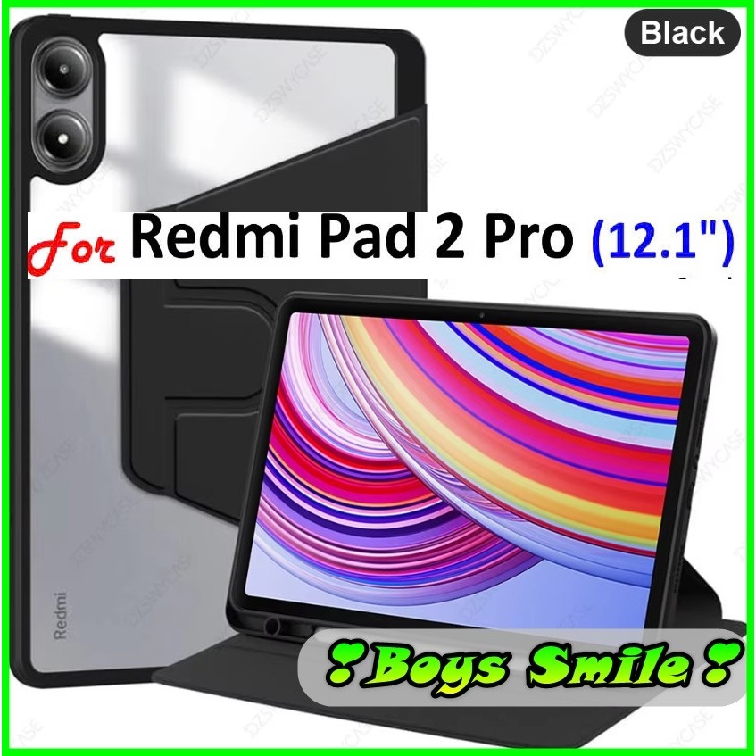 เคสหนังพร้อมที่วางปากกาสําหรับ Xiaomi Redmi Pad 2 Pro 2025 / Redmi pad 2pro 12.1"