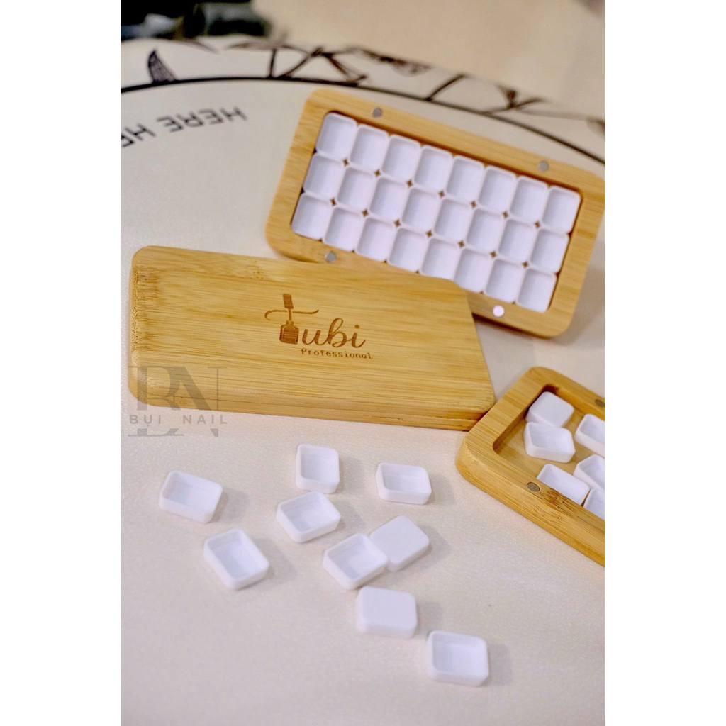 TUBI WOODEN PAINT TRAY 24 เซลล์หมุนเวียน