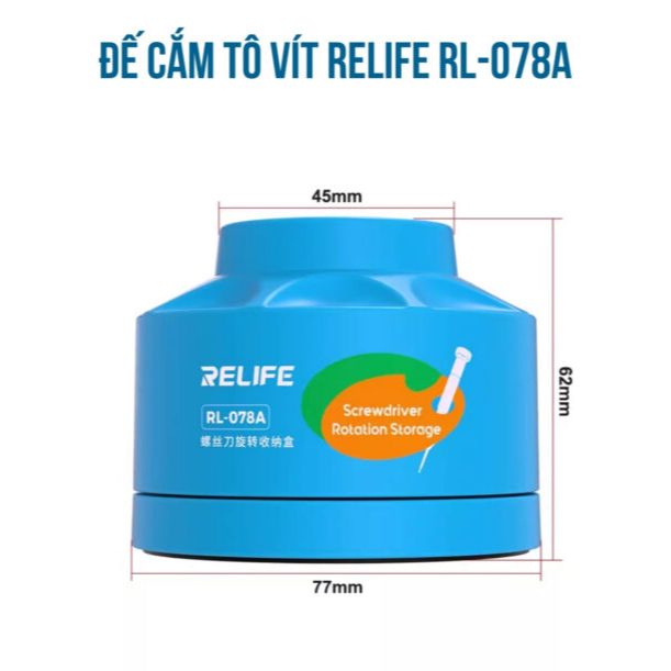 Relife RL-078A ที่วางไขควงหมุนได้ 360 มัลติฟังก์ชั่น