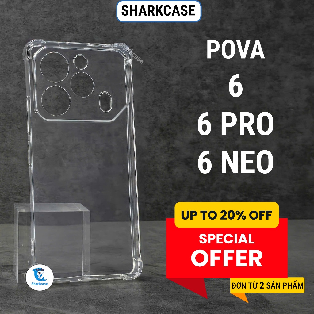 เคส Tecno pova 6, 6 Pro, 6 Neo 4G 5G โปร่งใส ซิลิโคนกันกระแทก ปกป้องกล้องโทรศัพท์