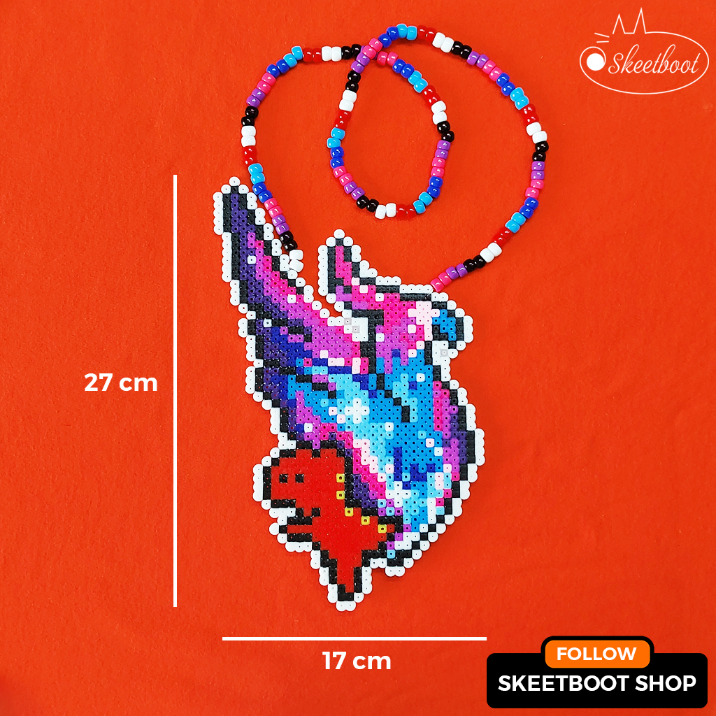 Kandi Imlenium Excision Dinosaur Bracelet พร้อมไฟ LED - สร้อยคอ Illenium Excision perler - เครื่องปร