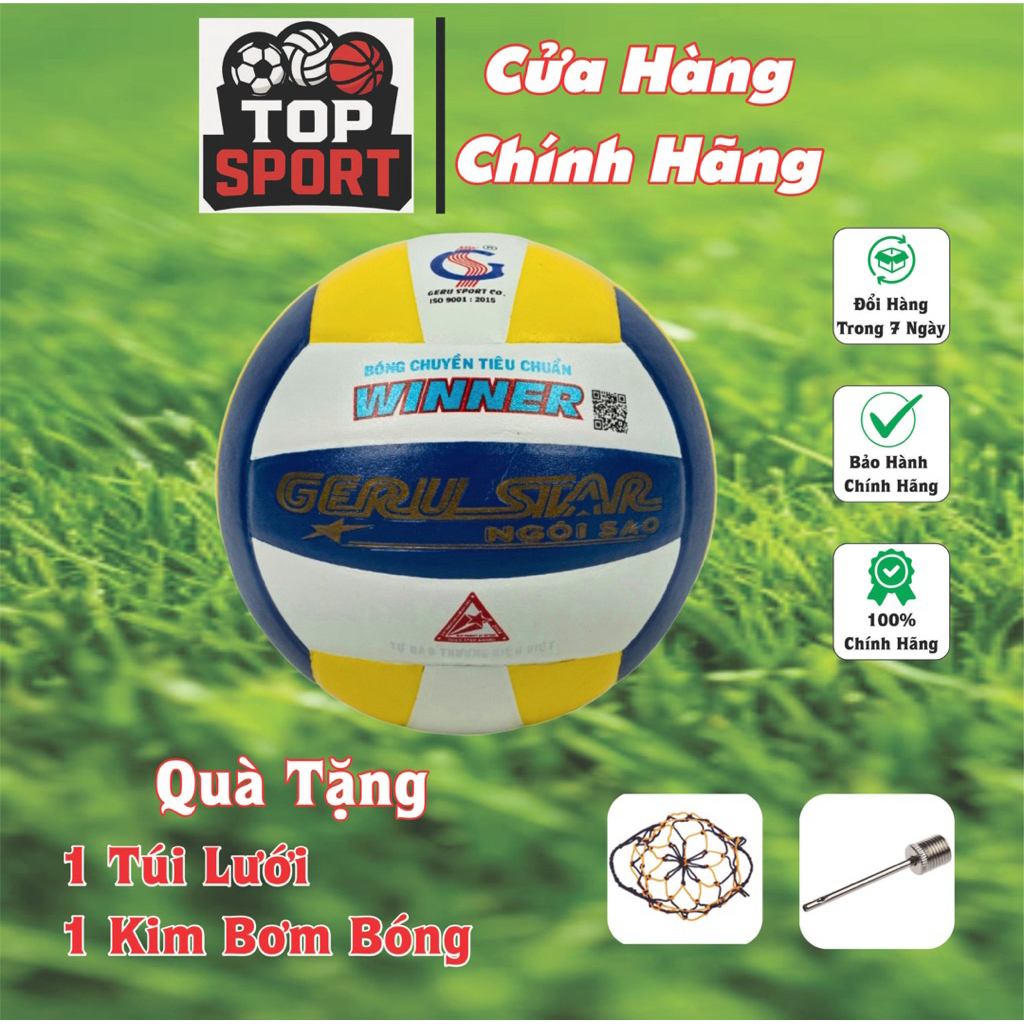 V5 WINNER LEATHER VOLLEYBALL - GERU STAR ของแท้