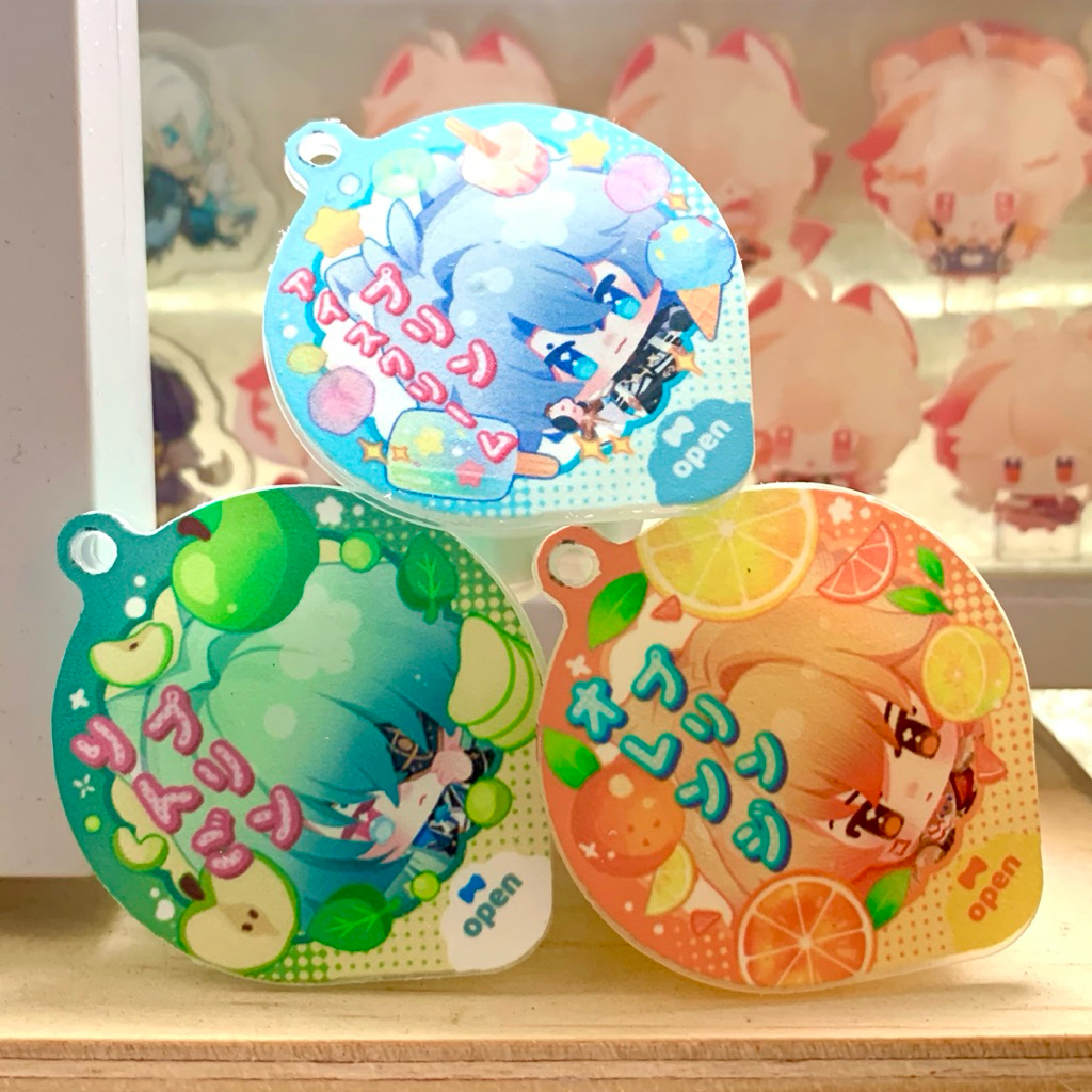 พวงกุญแจ Pudding RinLen, HI3, GI, HSR (หลายรุ่น)