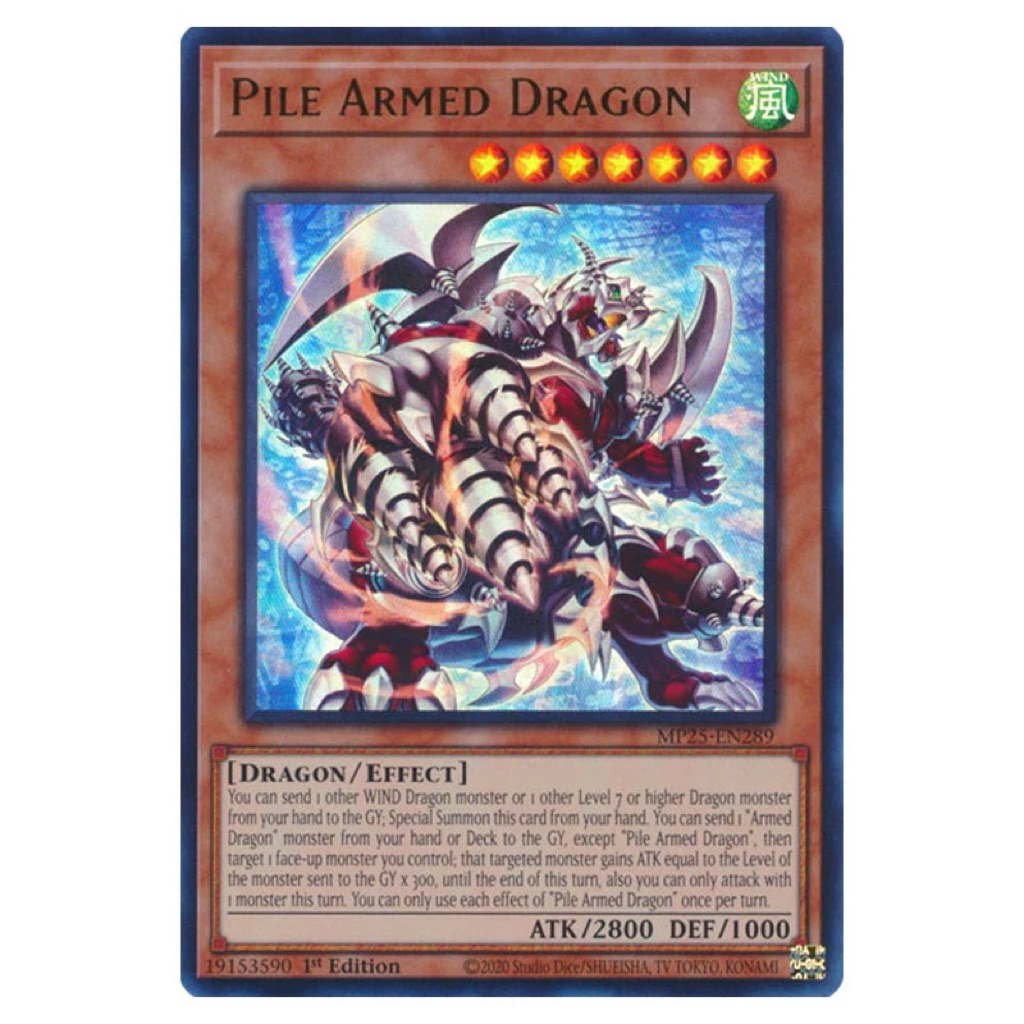 [การ์ด Yu-gi-oh ของแท้] Pile Armed Dragon - Ultra TCG UK - MP25-EN289