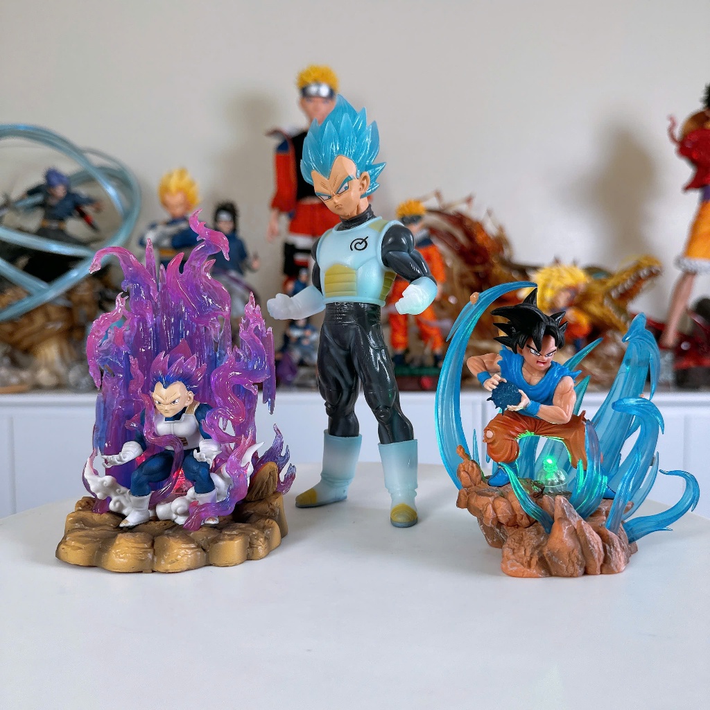 โมเดลผัก,Goku Blue Vegeta Ultra in Dragonball 13 - 21cm ราคาถูกสุดๆ Ongchumohinh MH651 TOY