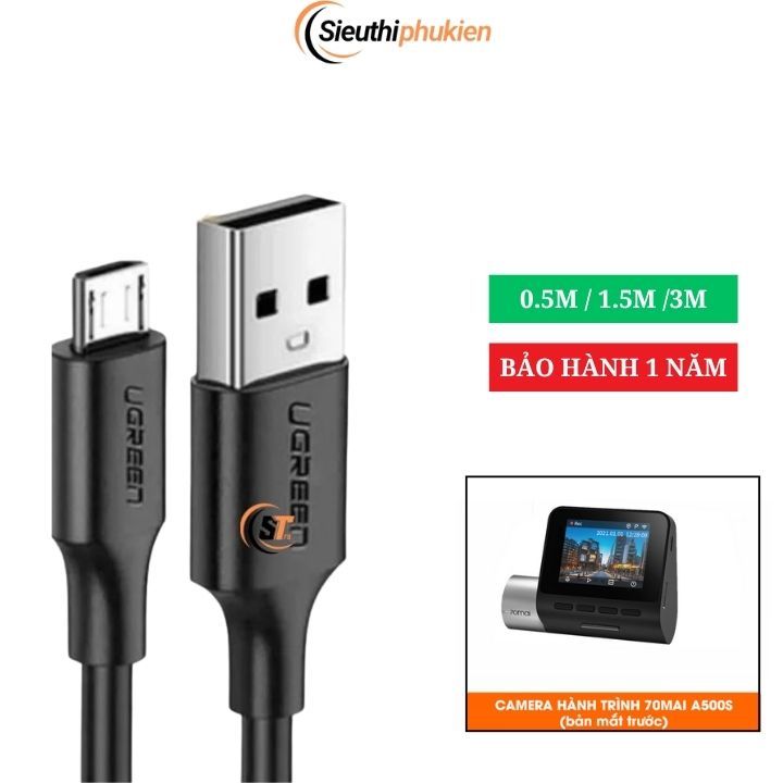 สายไฟแท้สําหรับแคมแดช 70Mai A500S ยาว 1.5 ม. 3 ม.