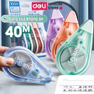 Bút Xóa Băng Deli 20m/40m – Học Sinh & Văn Phòng, Xóa Sạch, Khô Nhanh, Viết Đè Ngay, Nhiều Màu