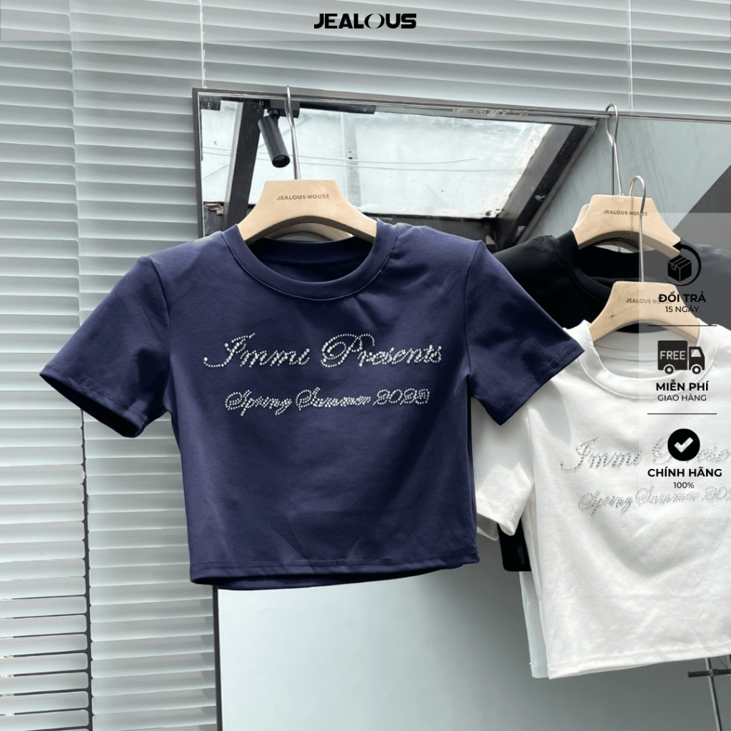 Juzi Top - Jealous House - เสื้อยืด BabyTee Beaded - 10039