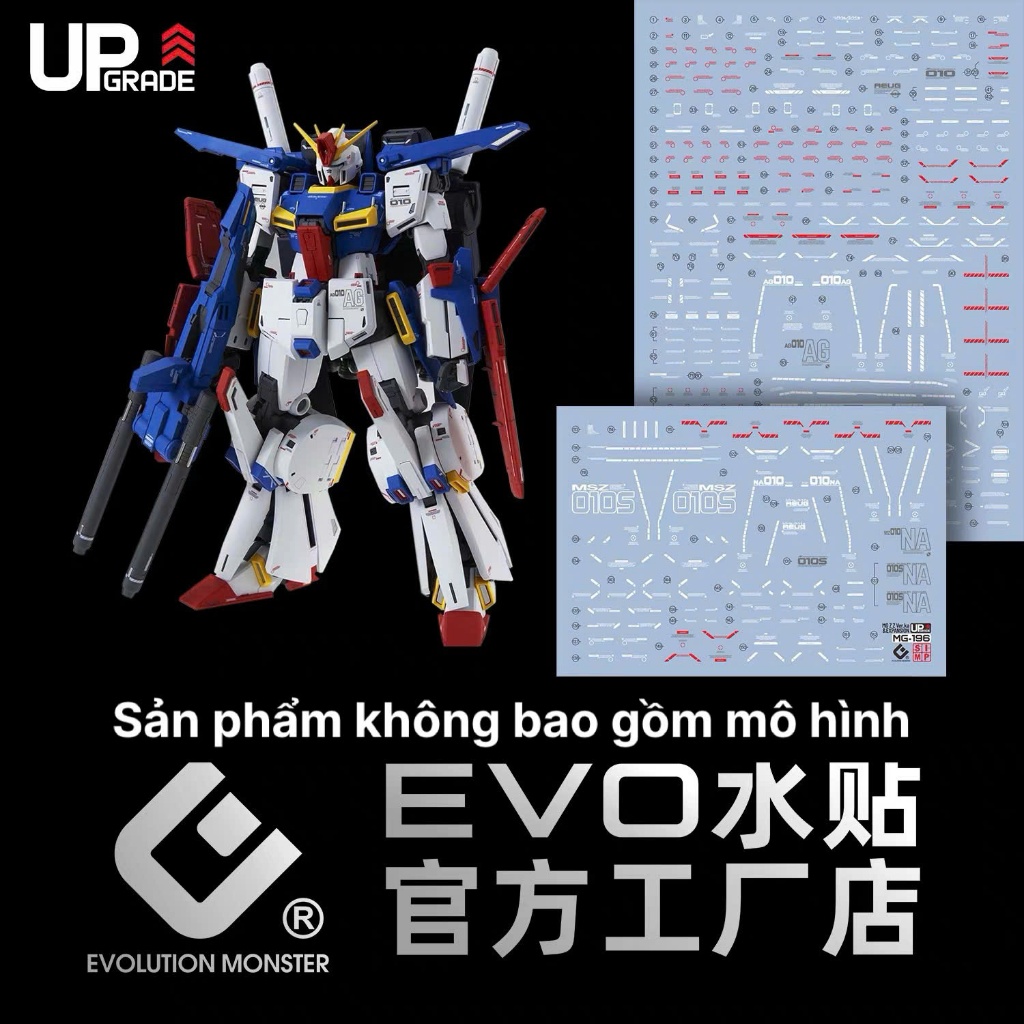 [EVO] MG ZZ Gundam ver Ka โมเดลรูปลอกน้ํา/อุจจาระ