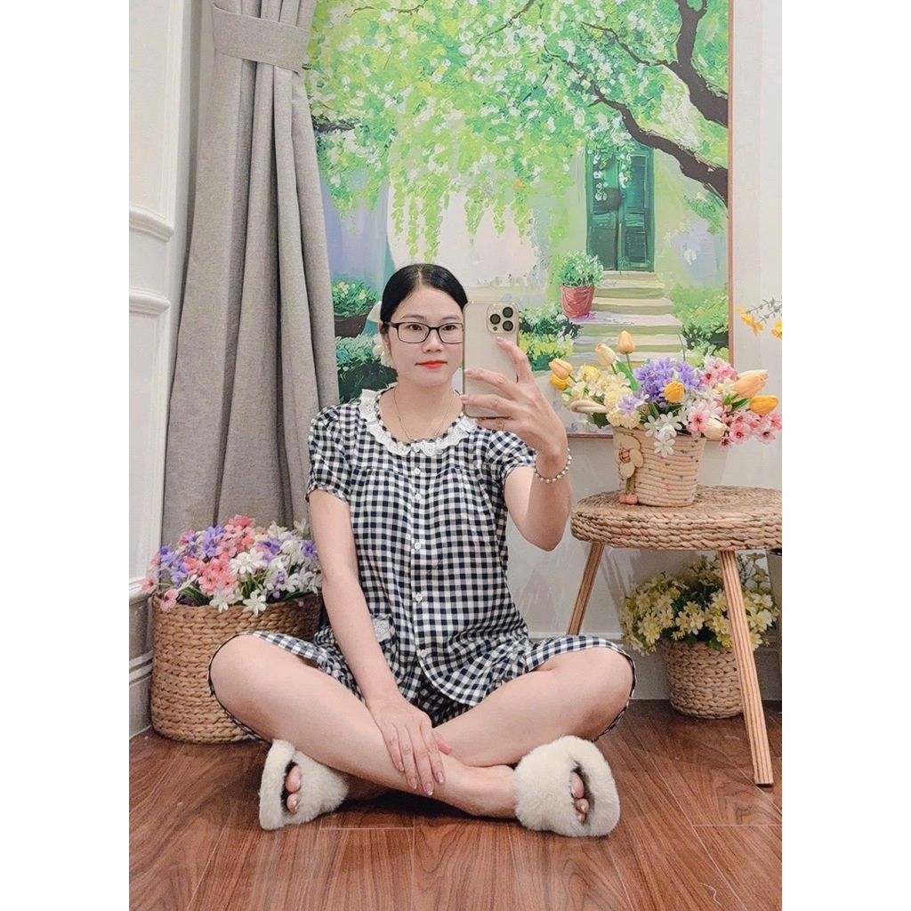 [f21 tole set] กางเกงขาสั้นคอปกลูกไม้ มีกระเป๋าลูกไม้ รุ่นใหม่ ไซส์ M 45-52kg