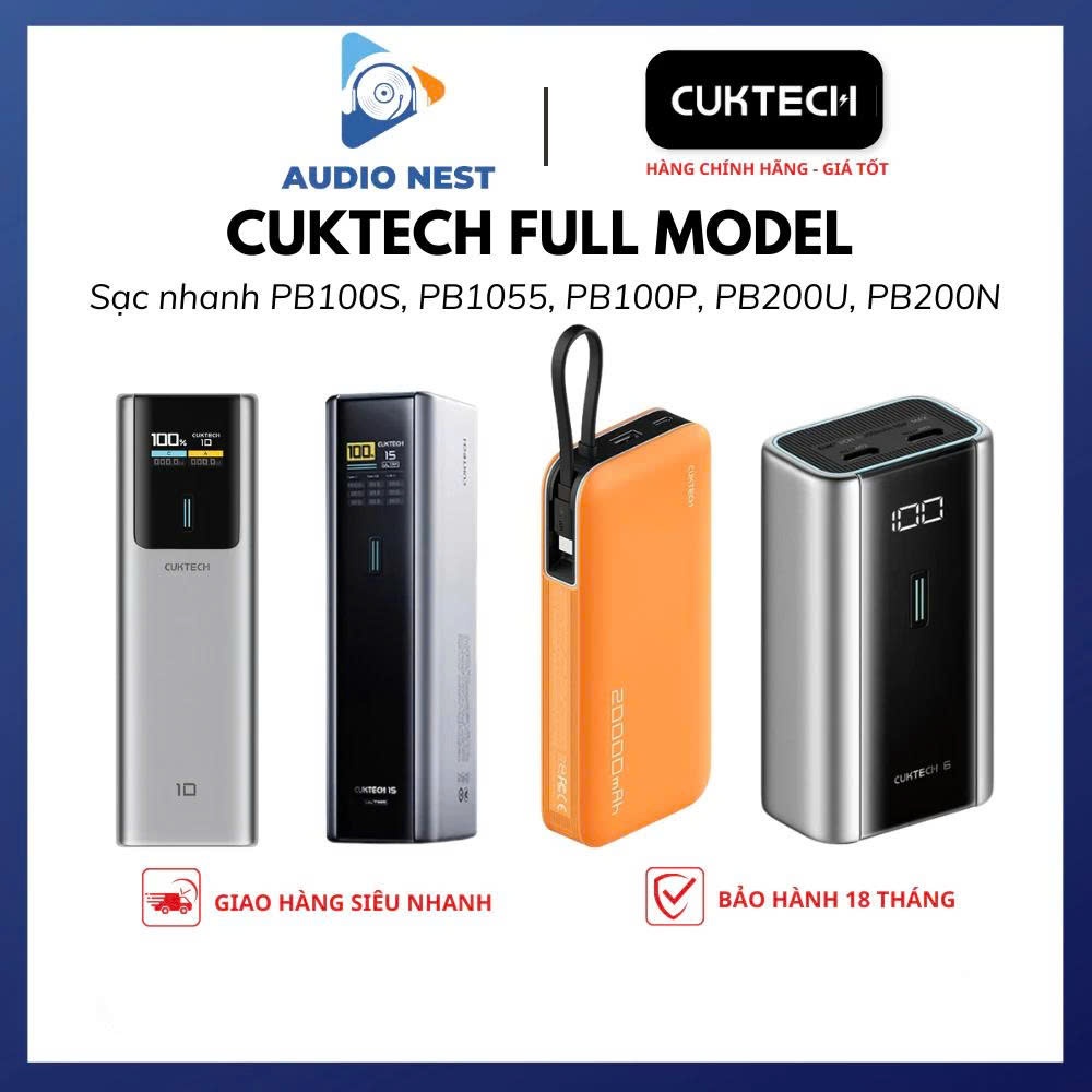 เครื่องชาร์จ Cuktech PB100 PB100S PB1055 PB100P PB150P PB150S LPB200NL PB200N PB200 PB200U - 18 เดือ