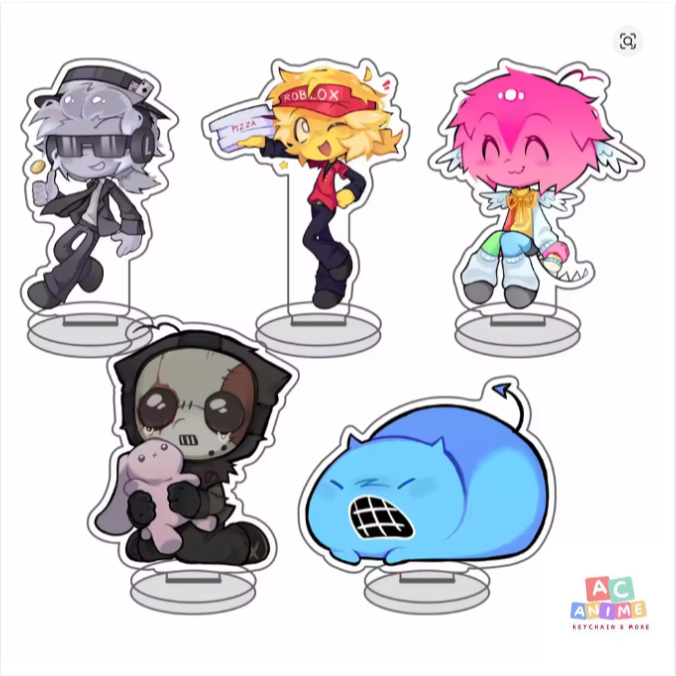 Forsaken 6 ซม.พวงกุญแจอะคริลิค Noob Sedletsky John Doe c00lkidd Elliot พวงกุญแจจี้เกมแฟนของขวัญ