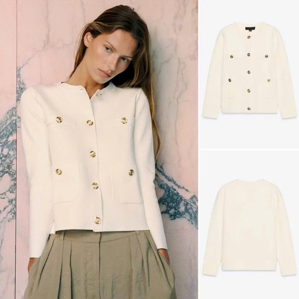 ZARA CADIGAN SWEATSHIRT ได้รับการสนับสนุน