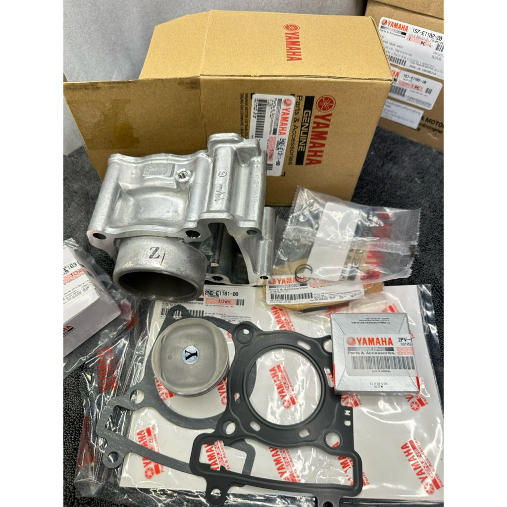 💫🇻🇳🏆BỘ LÒNG TRÁI BẠC PISTON PHE GÀI ẮC RON EXCITER 150 2ND YAMAHA CHÍNH HÃNG VIETNAM